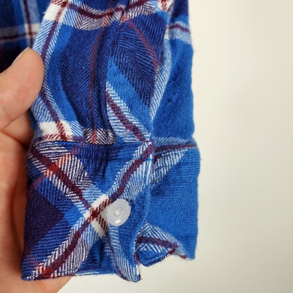 Rails Hunter Blue White Plaid Button Down Shirt - Picture 4 of 8